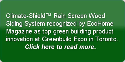 Climate-Shield™ Rain Screen Wood Siding 
