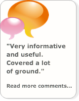 "Very informativeand useful.Covered