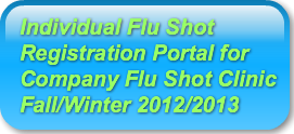 Individual Flu ShotRegistration Portal f