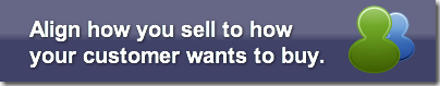 Align how you sell to how your customer 