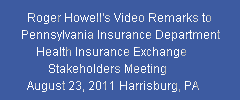   Roger Howell's Video Remarks to P