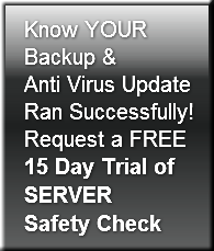 Know YOUR Backup &amp;Anti Virus UpdateR