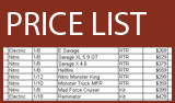 pricelist